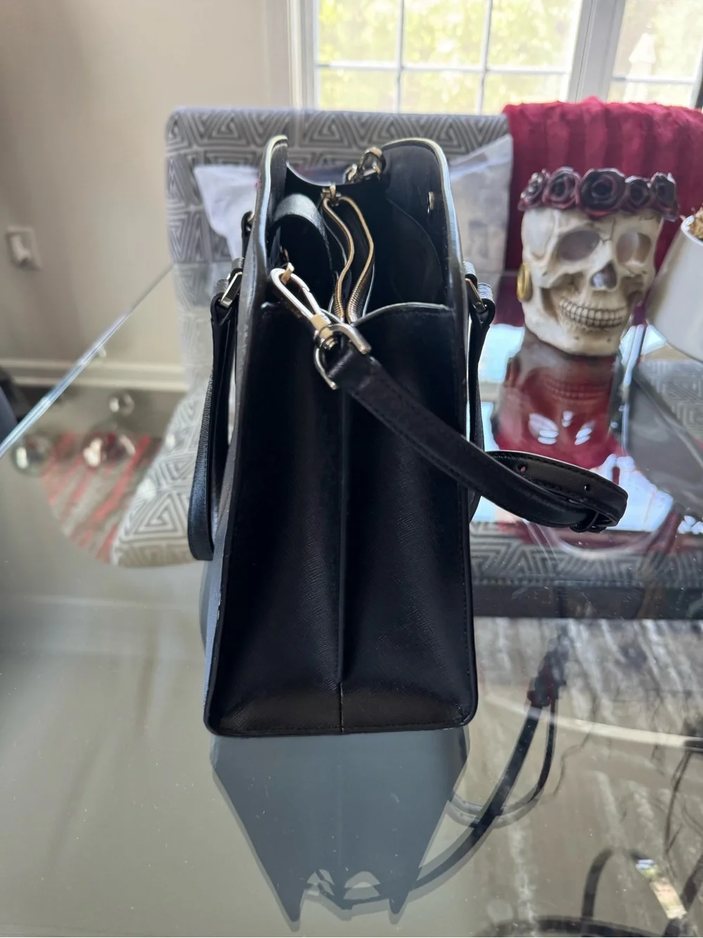 Kate Spade Perry Medium Satchel in Black